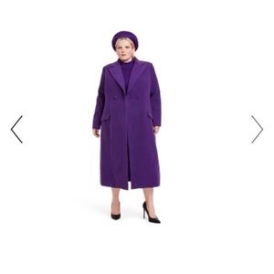 NWT Sergio Hudson x Target purple coat